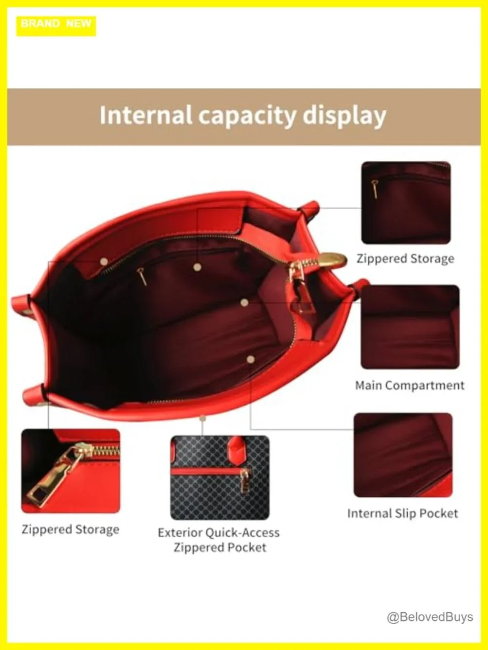 3-Piece PU Leather Handbag Set with Wallet, Top Handle Satchel Crossbody Tote